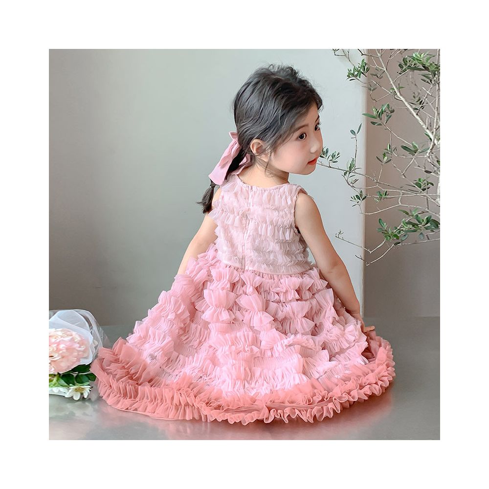 Clearance girls dress summer dress 2025 new style fluffy cake princess dress baby stylish children s dress dress dress