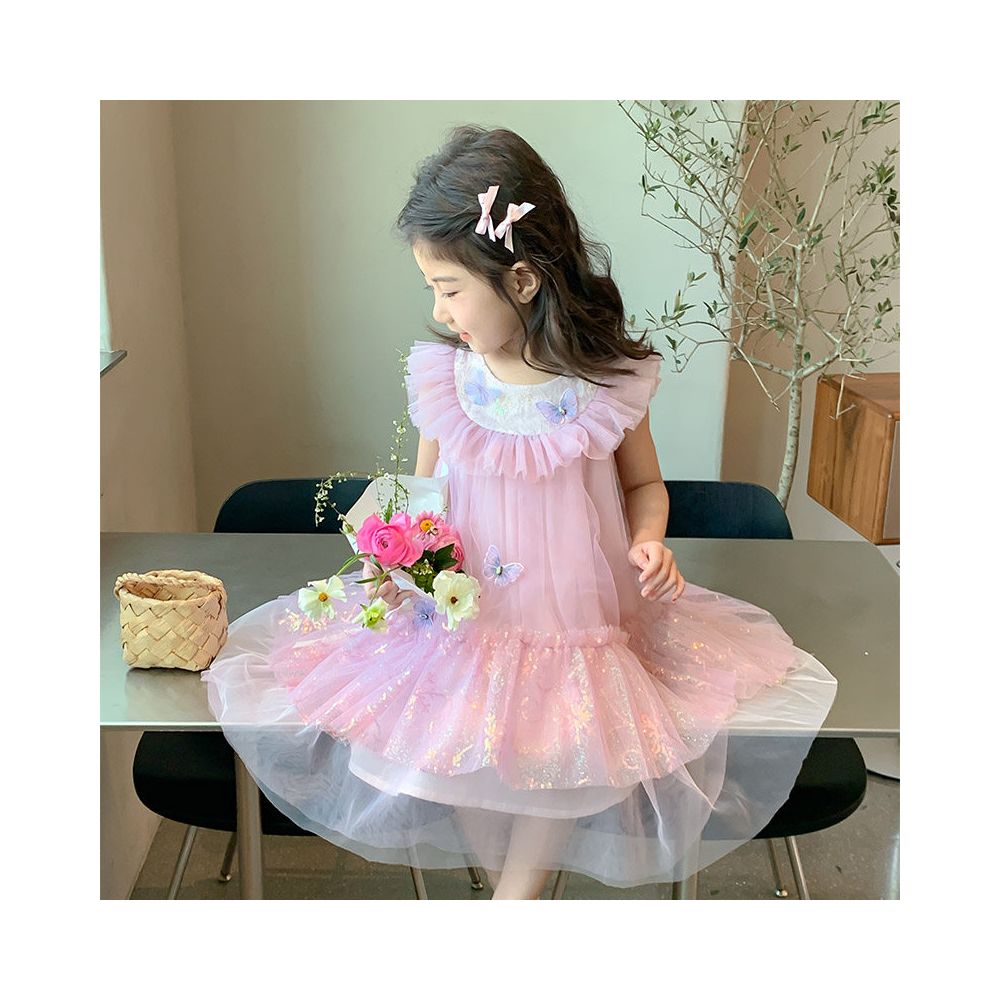 Clearance girls dress summer dress 2025 new style fluffy cake princess dress baby stylish children s dress dress dress