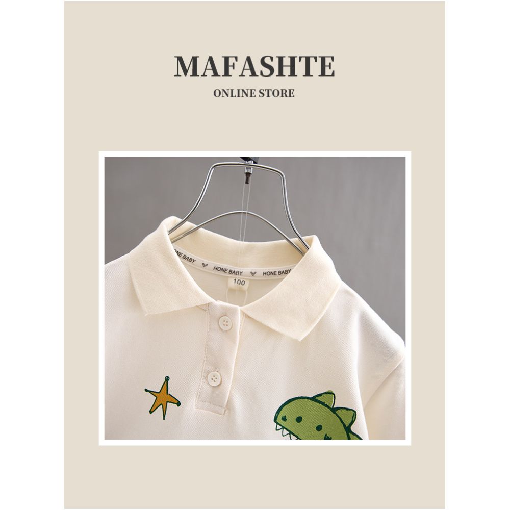 Boys Short Sleeve Set 2025 New Children s Summer Clothes Baby Summer Clothes Korean Edition Western Trendy POLO Two Piece Set image 2