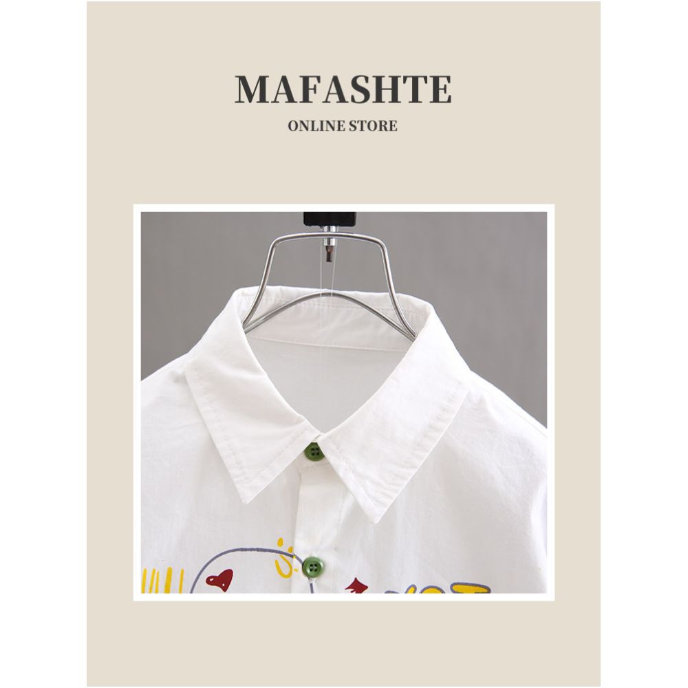 Boys Summer Dress Set 2025 New Children s Short sleeved Shirt Baby Summer Cartoon Shirt Work Pants Set Trendy image 2