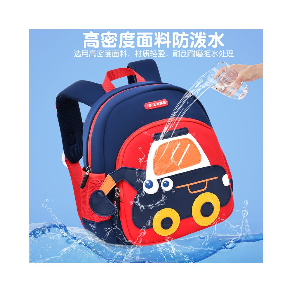 Olang Kindergarten backpack for children aged 1 6 cartoon excavator bucket bag ultra lightweight and large capacity backpack preschool anti lost backpack cute girl boy baby construction vehicle image 2
