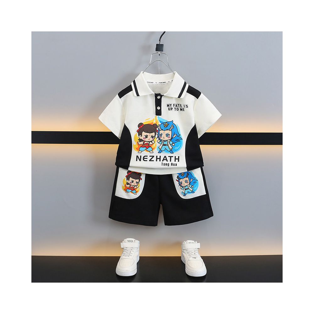 New Summer Trendy Cool Handsome Short Sleeve Polo Shirt Ao Bing Clothes