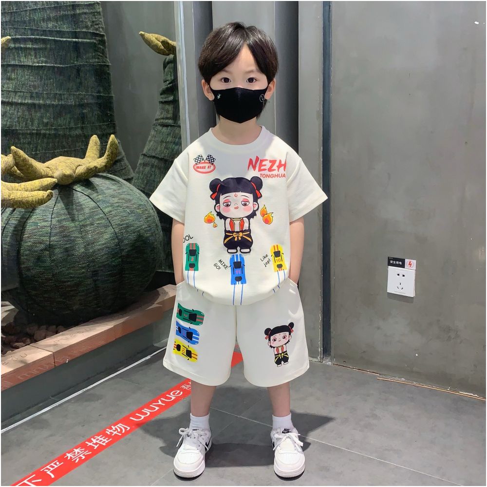 Boys Summer Set Handsome Boys Baby Short sleeved Dress Trendy Boys Summer