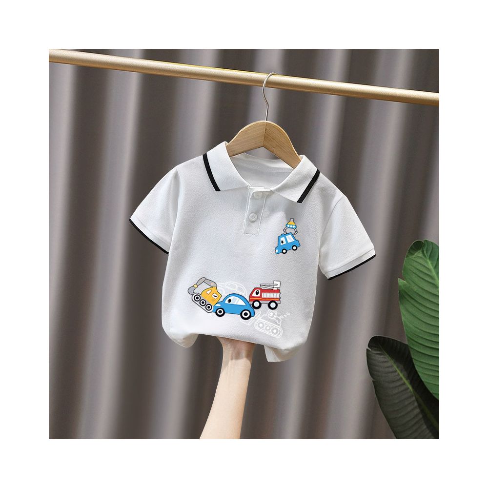 Boys short sleeved set 3 year old baby Korean style and Western style polo shirt summer clothes children s summer popular and handsome clothes
