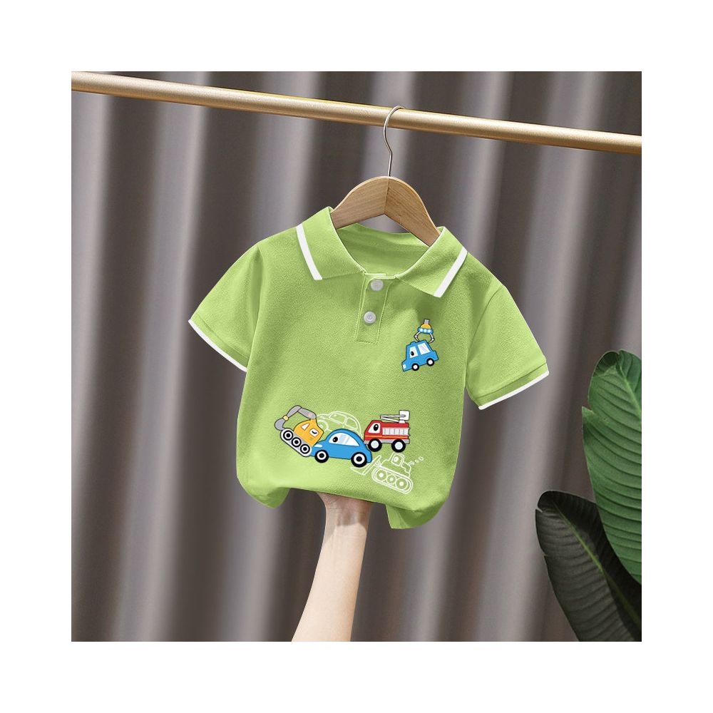 Boys short sleeved set 3 year old baby Korean style and Western style polo shirt summer clothes children s summer popular and handsome clothes