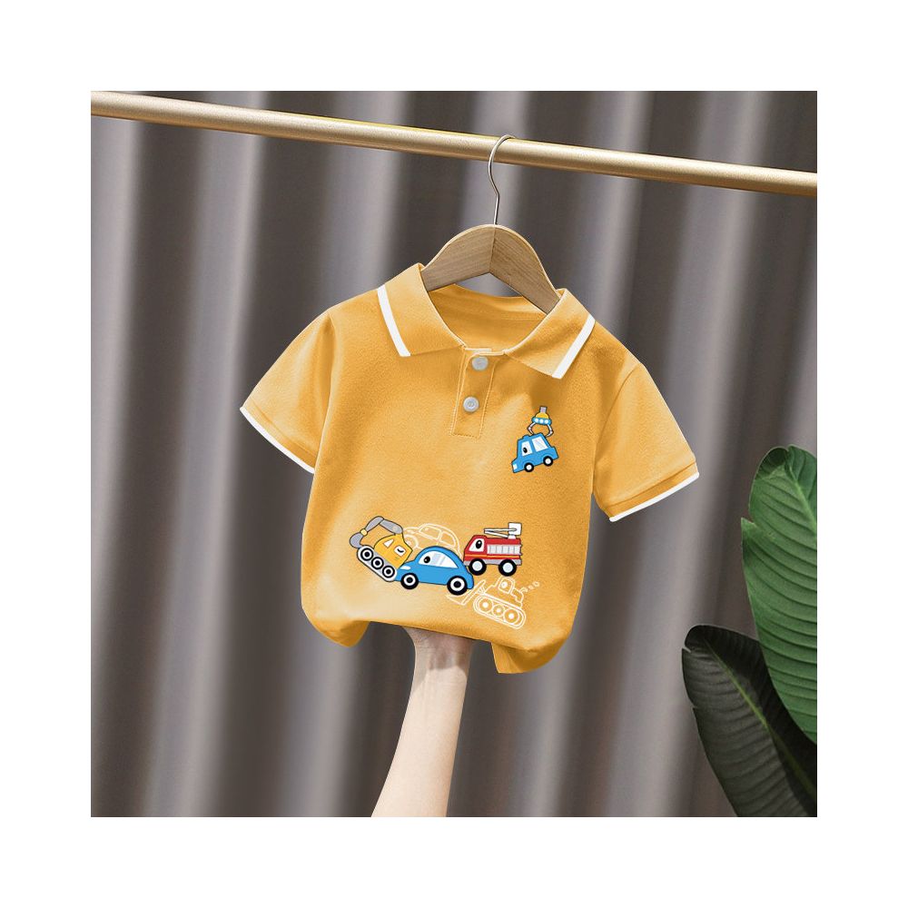 Boys short sleeved set 3 year old baby Korean style and Western style polo shirt summer clothes children s summer popular and handsome clothes