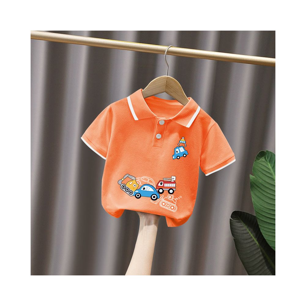 Boys short sleeved set 3 year old baby Korean style and Western style polo shirt summer clothes children s summer popular and handsome clothes