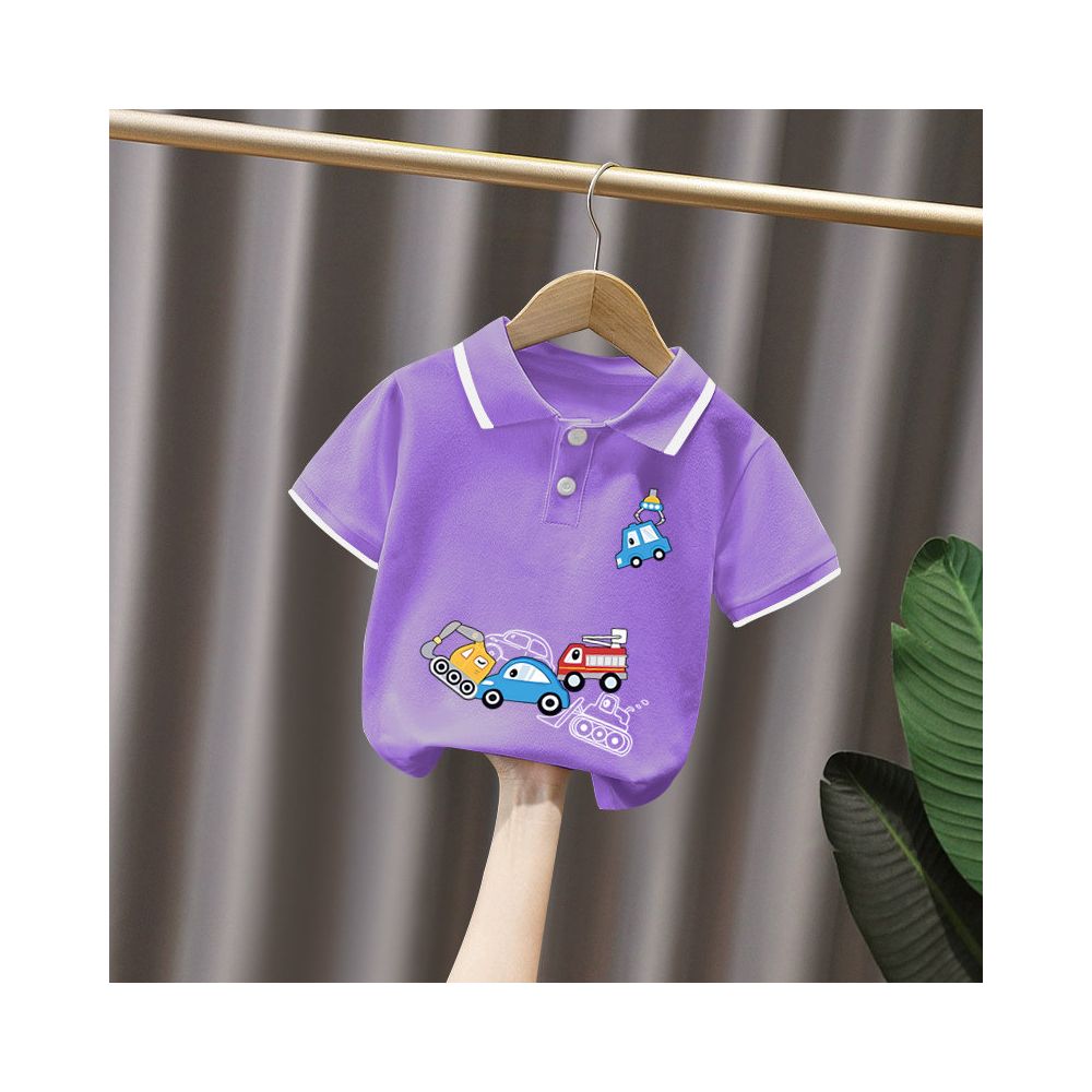Boys short sleeved set 3 year old baby Korean style and Western style polo shirt summer clothes children s summer popular and handsome clothes