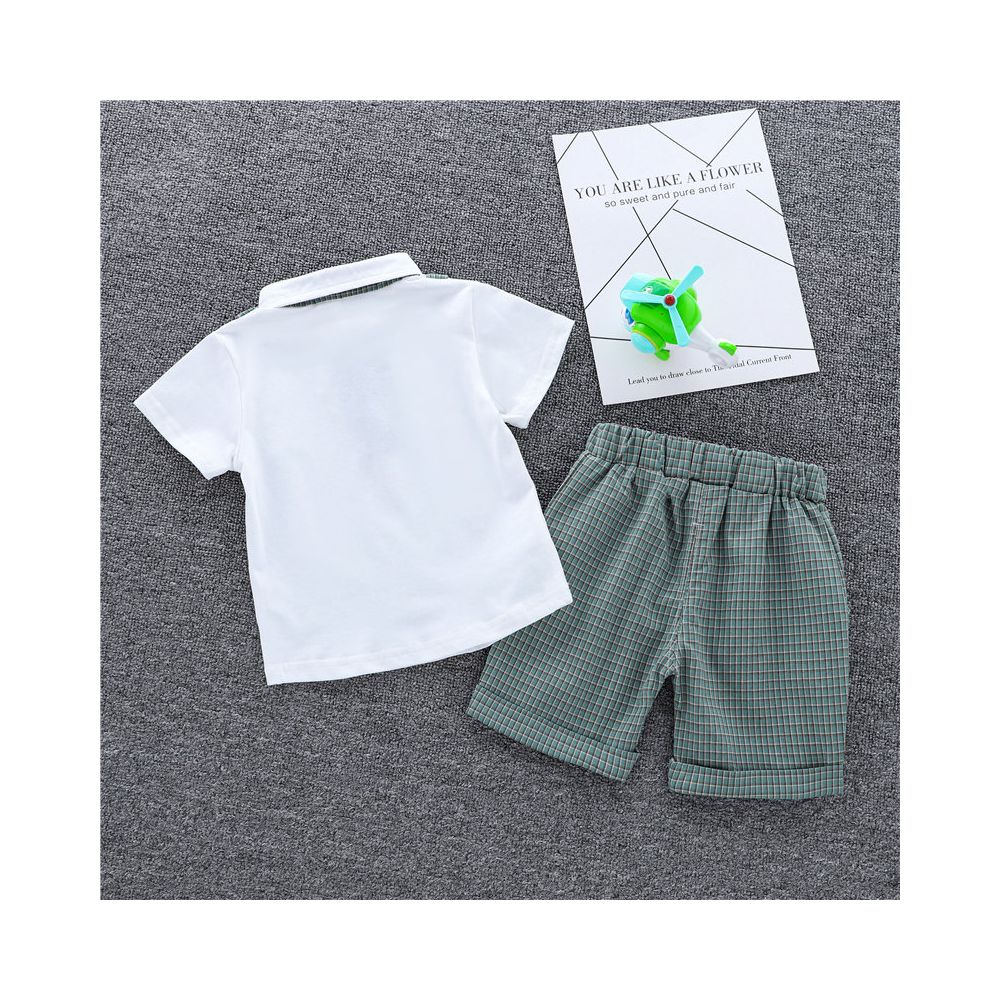 Children s clothing boys short sleeved shorts set 2025 summer baby fashion 1 3 cartoon T shirt shorts two piece set image 2