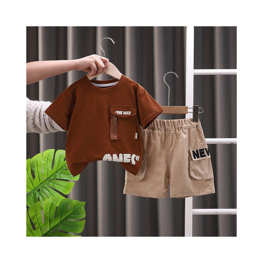 Boys Summer Short Sleeve Set  New Children s Summer Thin Clothes for Children 1 2 3 Year Old Baby Summer Clothes