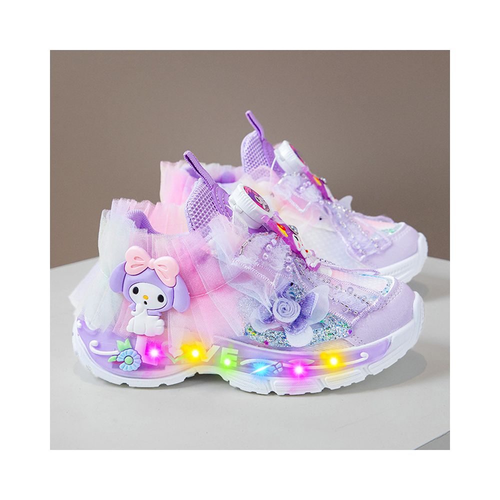 Kulomi Girls Shoes Summer  New Luminous Children s Sports Shoes Luminous Little Girl Princess Dad Shoes
