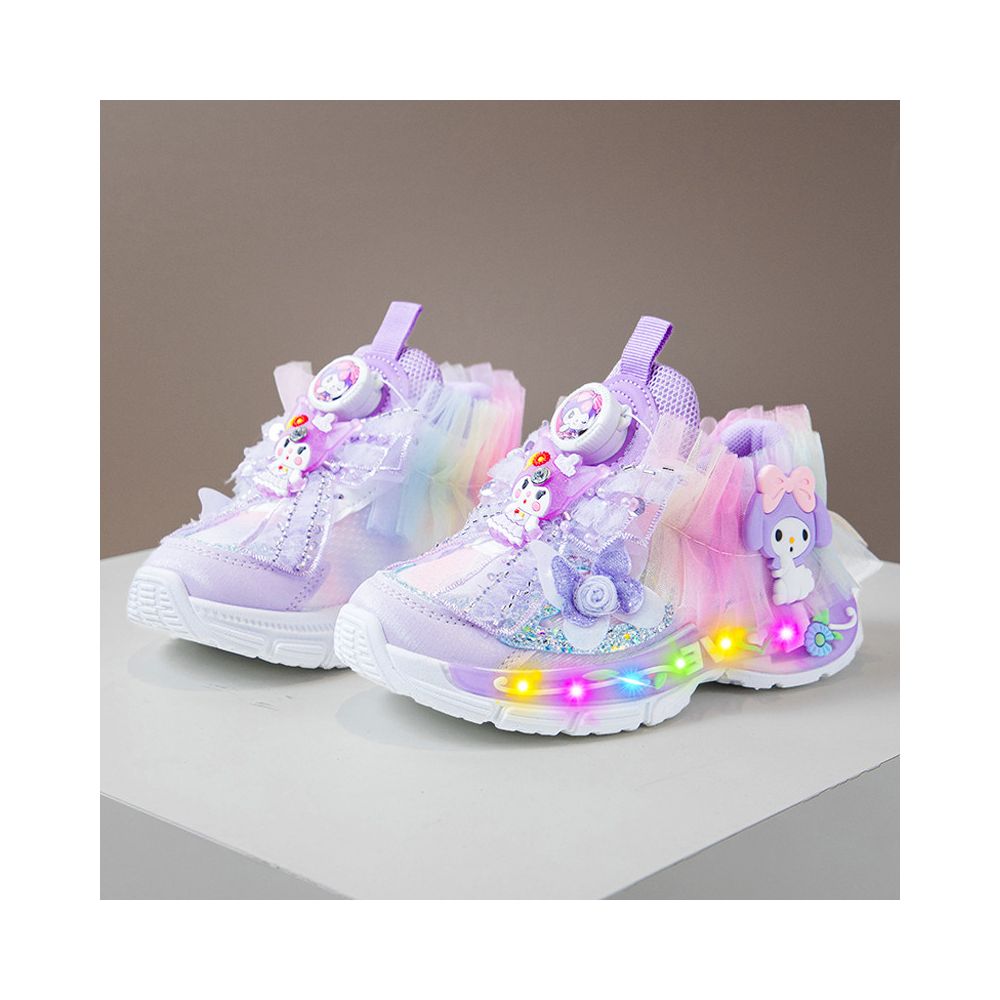 Kulomi Girls Shoes Summer 2025 New Luminous Children s Sports Shoes Luminous Little Girl Princess Dad Shoes image 2