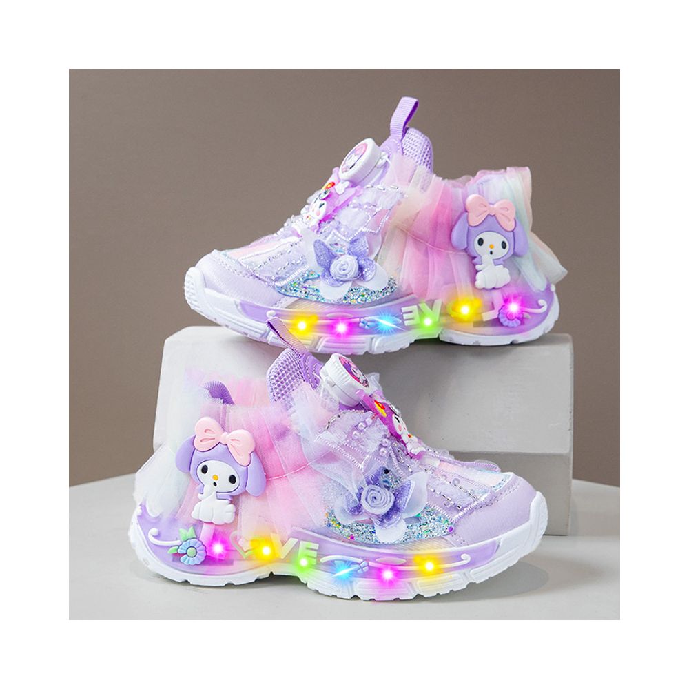 Kulomi Girls Shoes Summer 2025 New Luminous Children s Sports Shoes Luminous Little Girl Princess Dad Shoes image 3
