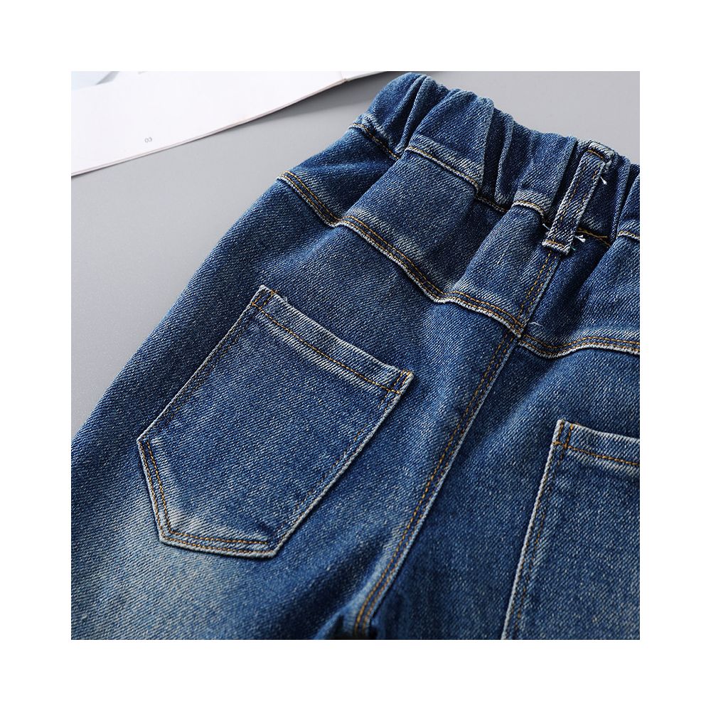 Girls autumn jeans 2025 new style children s pants Spring and Autumn style western style little girls autumn casual pants loose fit image 4
