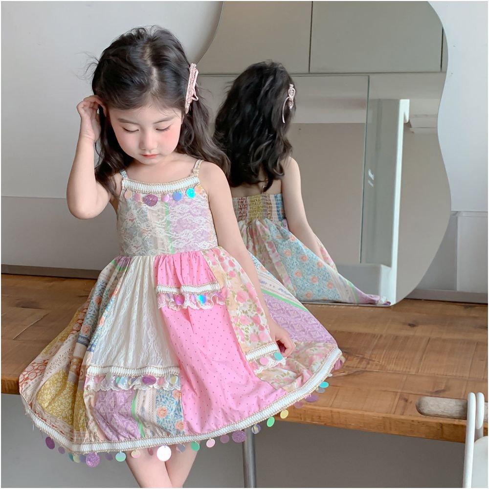 Clearance Girls Dress New Fashionable Baby Bohemian Style Vest Princess Dress Children s Summer Dress