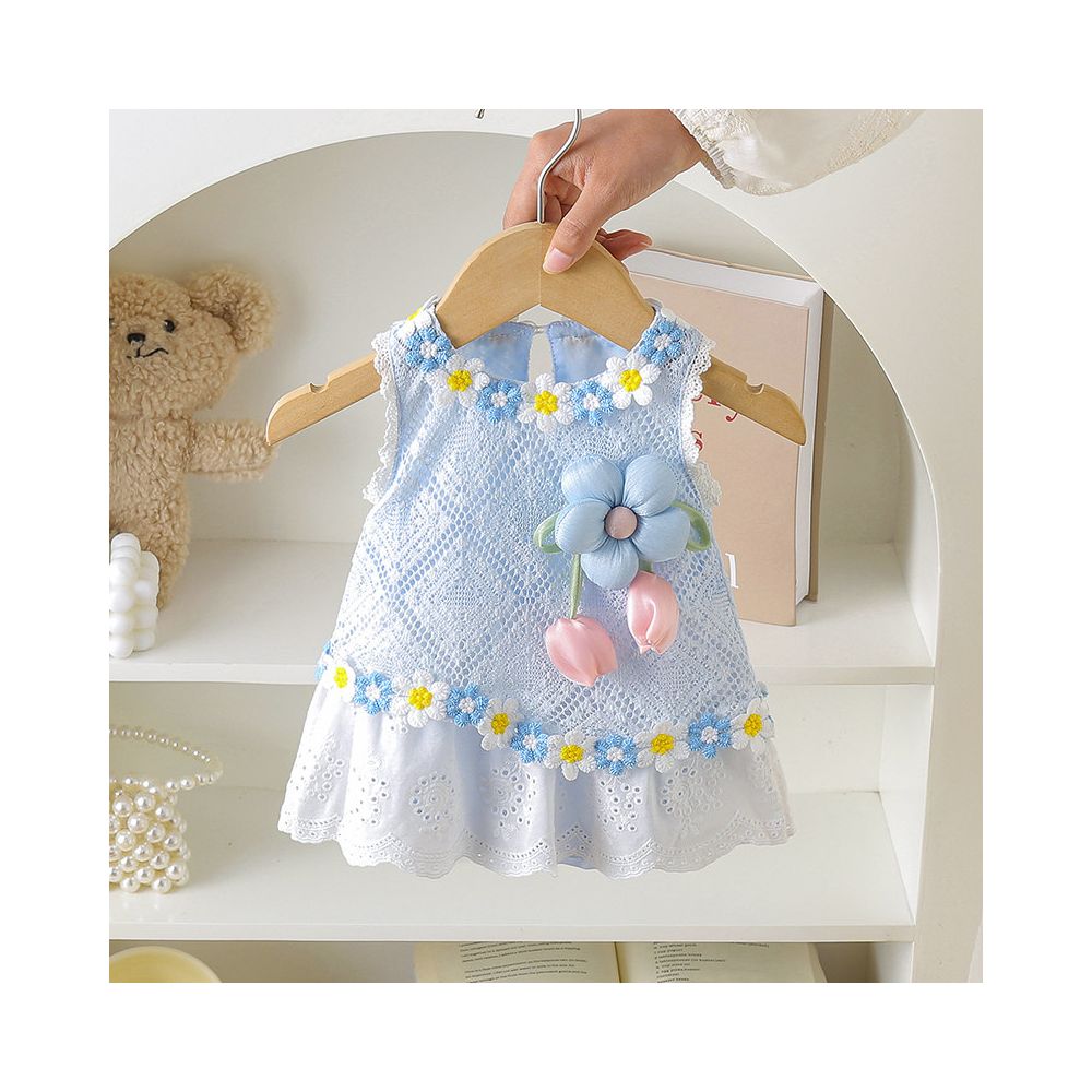 Super cute baby girl bag fart skirt summer trendy clothes baby triangle Ha Yi princess dress for outdoor summer wear