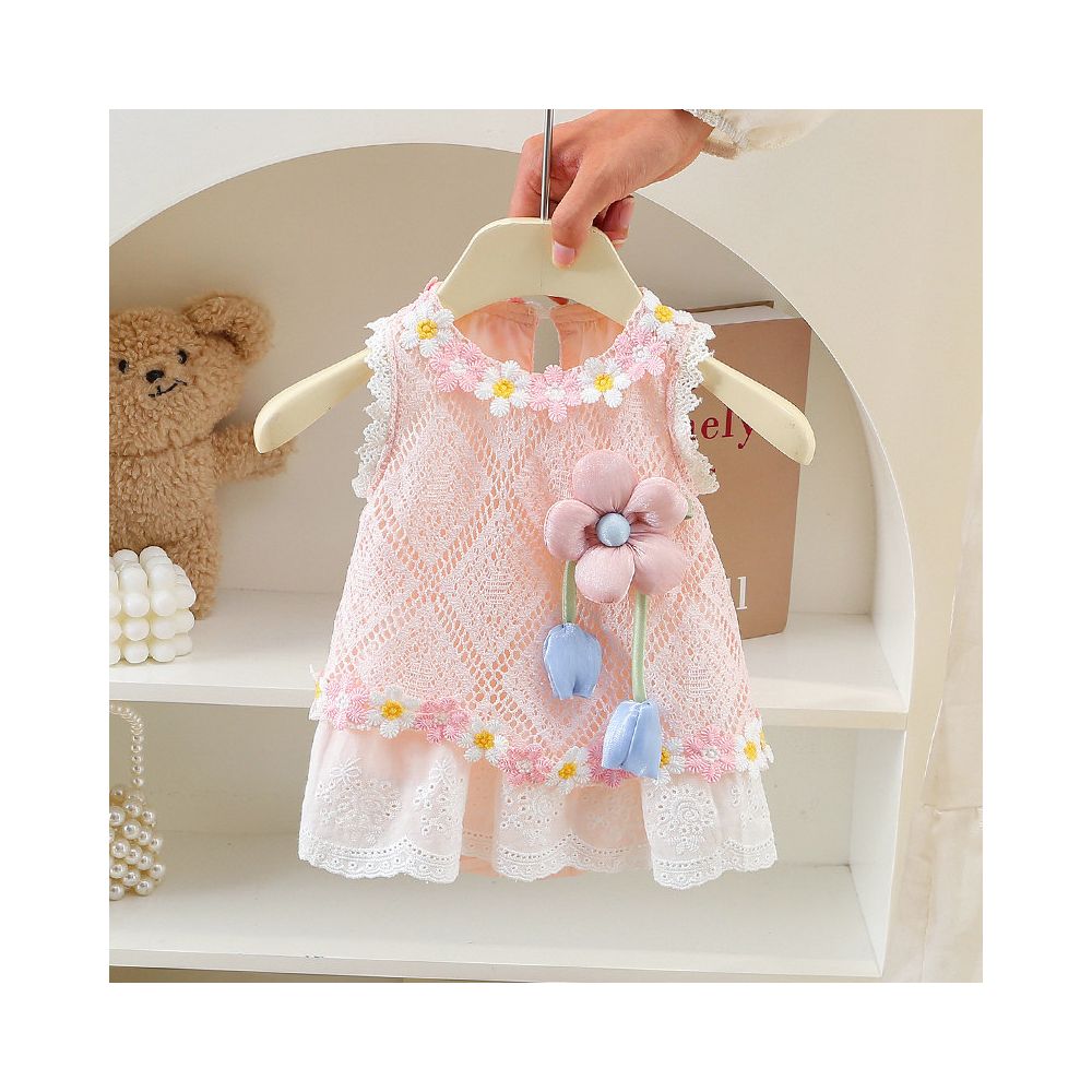 Super cute baby girl bag fart skirt summer trendy clothes baby triangle Ha Yi princess dress for outdoor summer wear