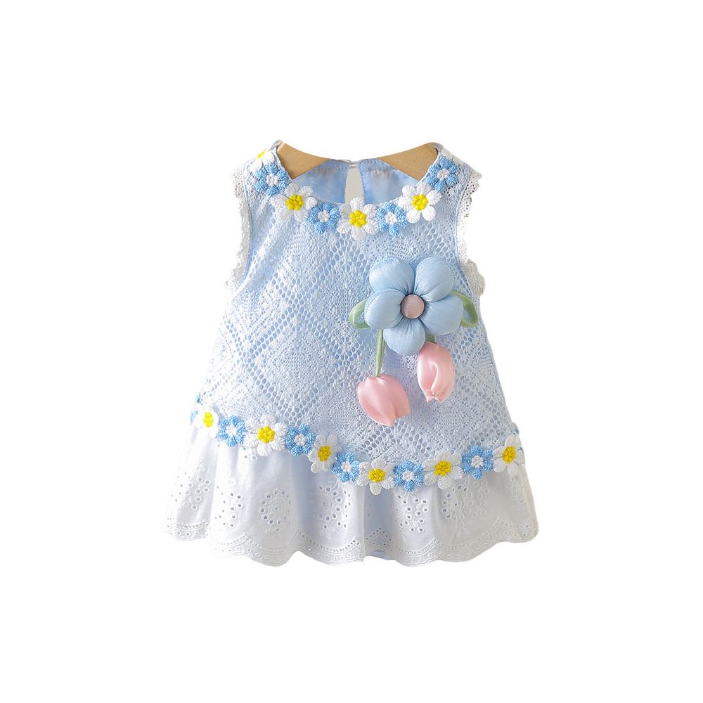 Super cute baby girl bag fart skirt summer trendy clothes baby triangle Ha Yi princess dress for outdoor summer wear image 4