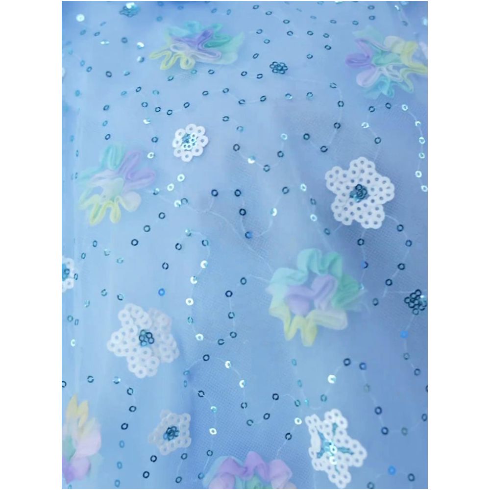 Girl Elsa Dress Summer 2025 New Fashionable Children s Frozen Skirt Girl Summer Princess Dress image 2
