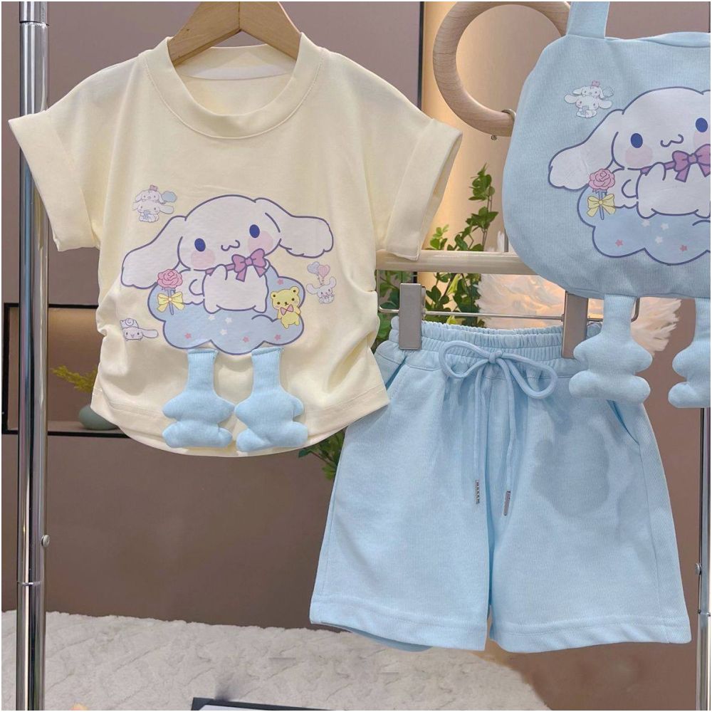 Girls Summer Sports Set 2New Style Children s Fashion Two piece Set Girls Summer Clothing Kuromi Clothes