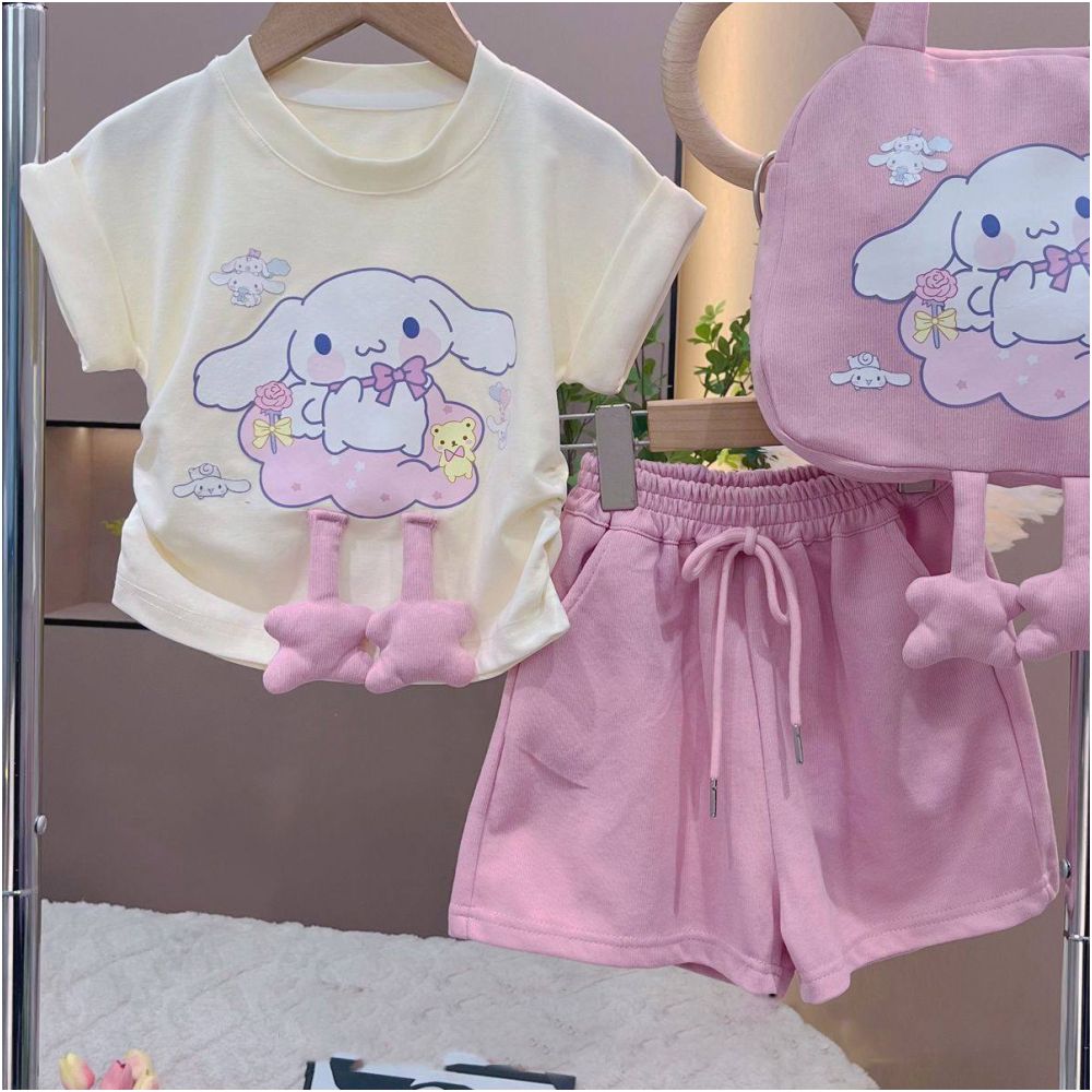 Girls Summer Sports Set 2New Style Children s Fashion Two piece Set Girls Summer Clothing Kuromi Clothes