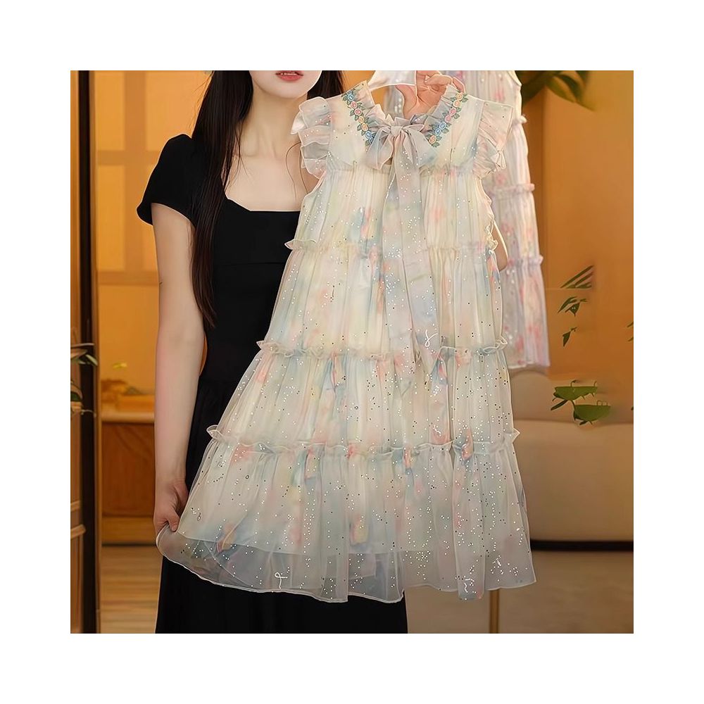 Girls dress summer 2025 new style children s stylish floral princess dress girls casual long dress sub trend image 1
