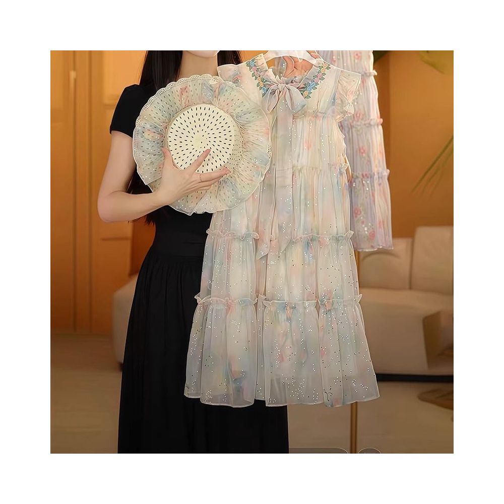 Girls dress summer 2025 new style children s stylish floral princess dress girls casual long dress sub trend
