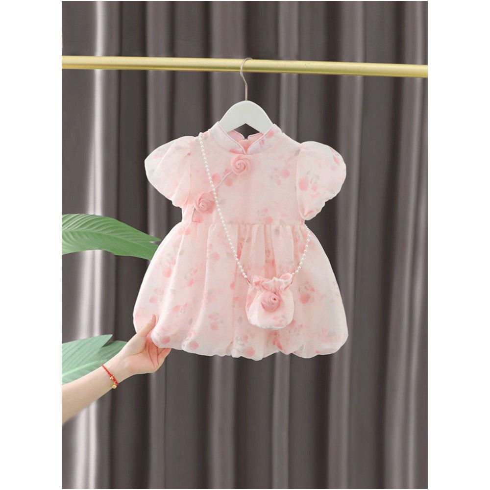 Girls Summer Dress 2025 New Style Little Girl Baby Summer Children s Summer Dress Chinese National Style Princess Dress image 0