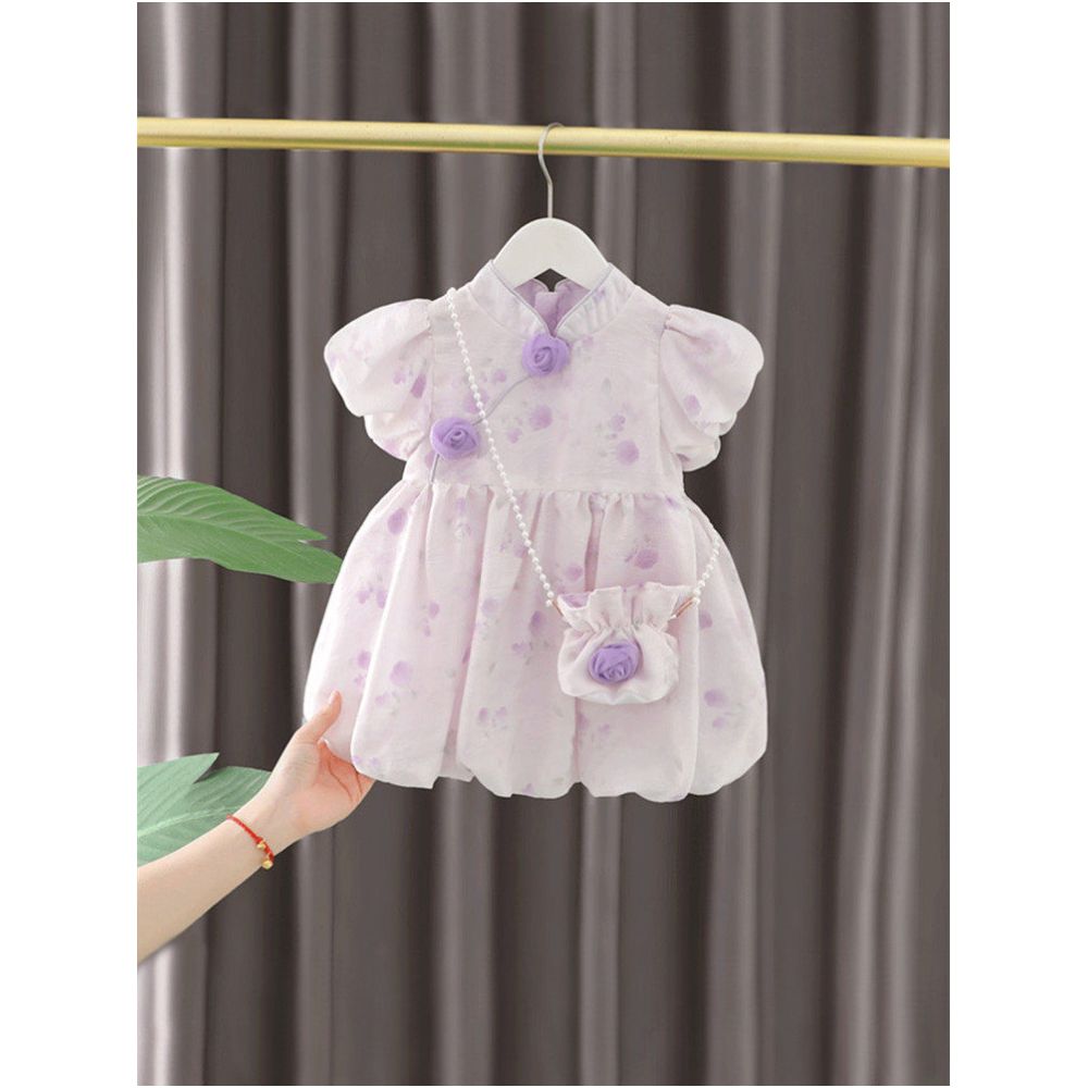 Girls Summer Dress 2025 New Style Little Girl Baby Summer Children s Summer Dress Chinese National Style Princess Dress image 2
