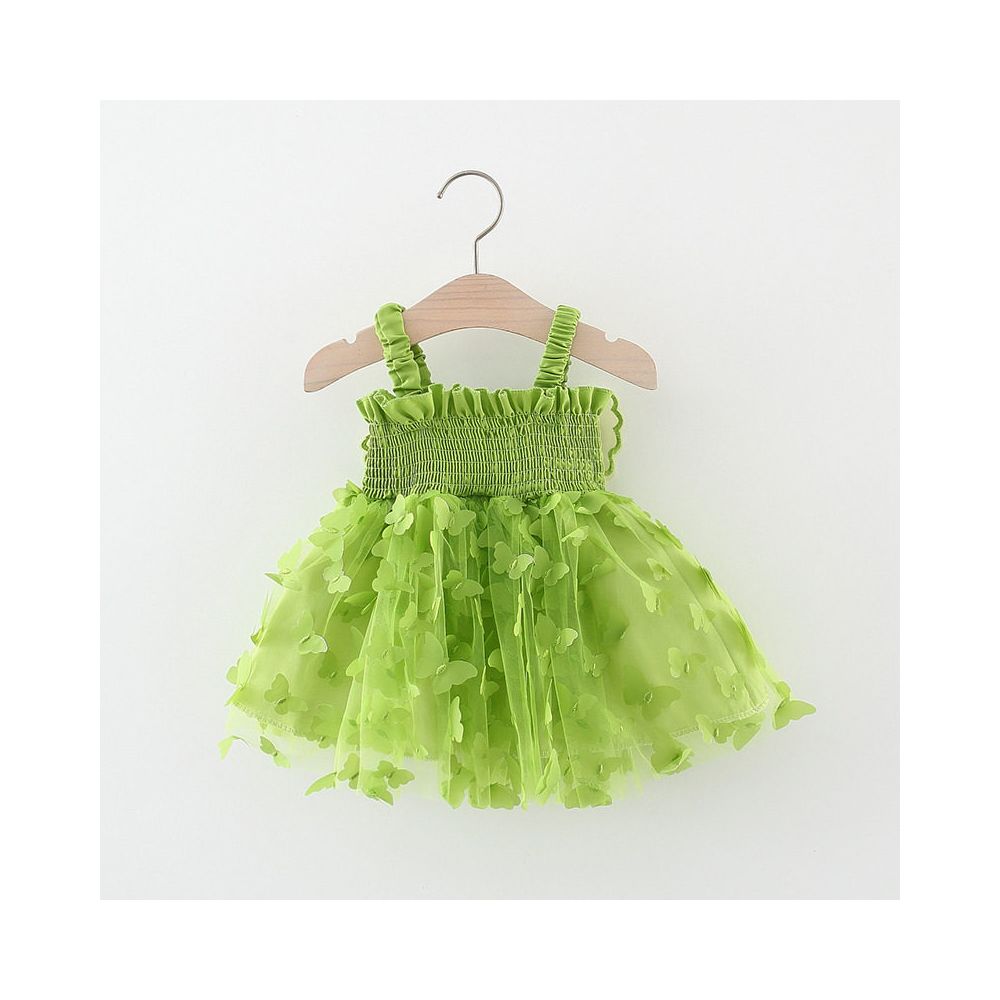 Brand clearance container removal camisole dress back bow mesh splicing skirt children s fashionable skirt parent child outfit image 1