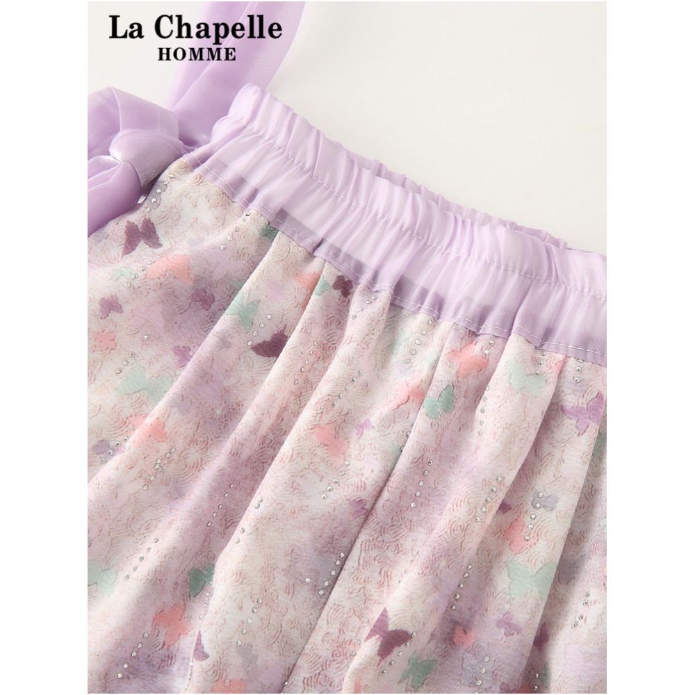 La Chapelle Girls Summer Short sleeved Set 2025 New Style Children s Treasure Sweet Bow T shirt Leggings image 4