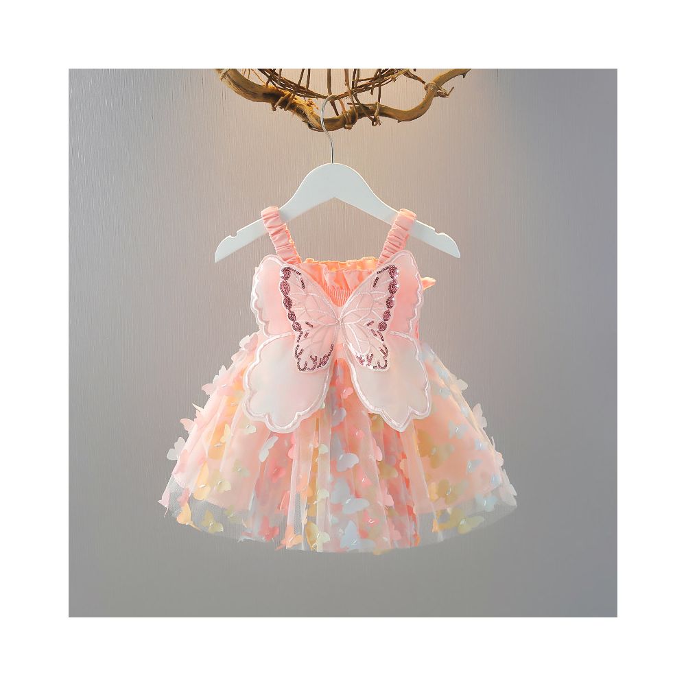 Girls dress summer dress  new style baby girl dress princess dress children s suspender dress summer trend