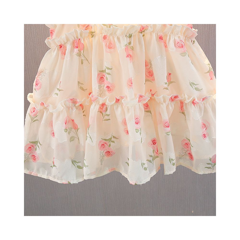 Girl Baby Dress Summer Girl Baby Short sleeved Cute Princess Dress Little Girl Summer Fashionable Sling Dress image 3