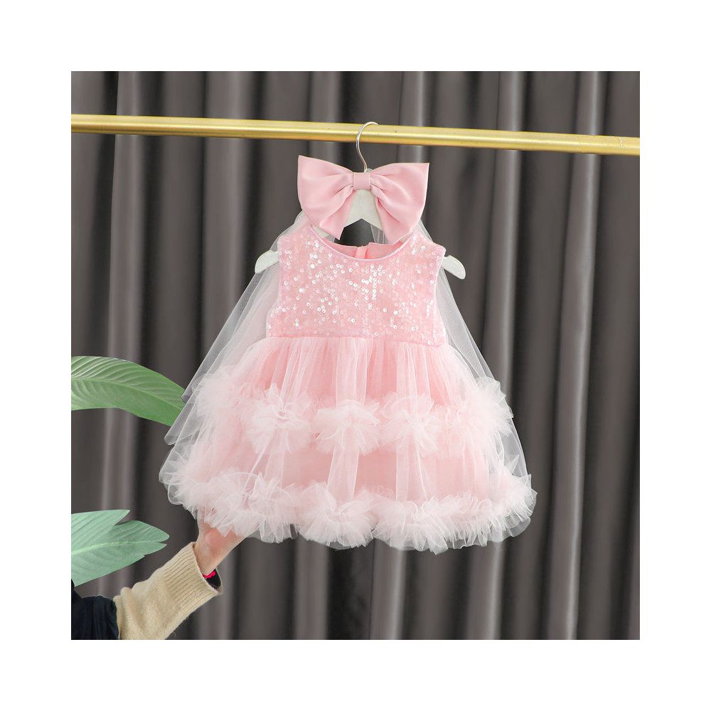 Girls dress summer style French cake dress  little girl princess dress stylish one year old birthday dress gauze skirt