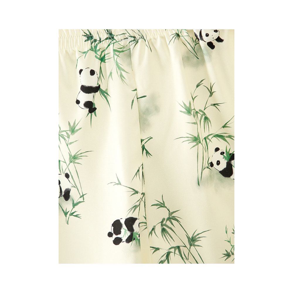 Girls Set Summer 2025 New Baby Style Chinese Style Two piece Set Children s Neck Hanging Strap Shorts image 4