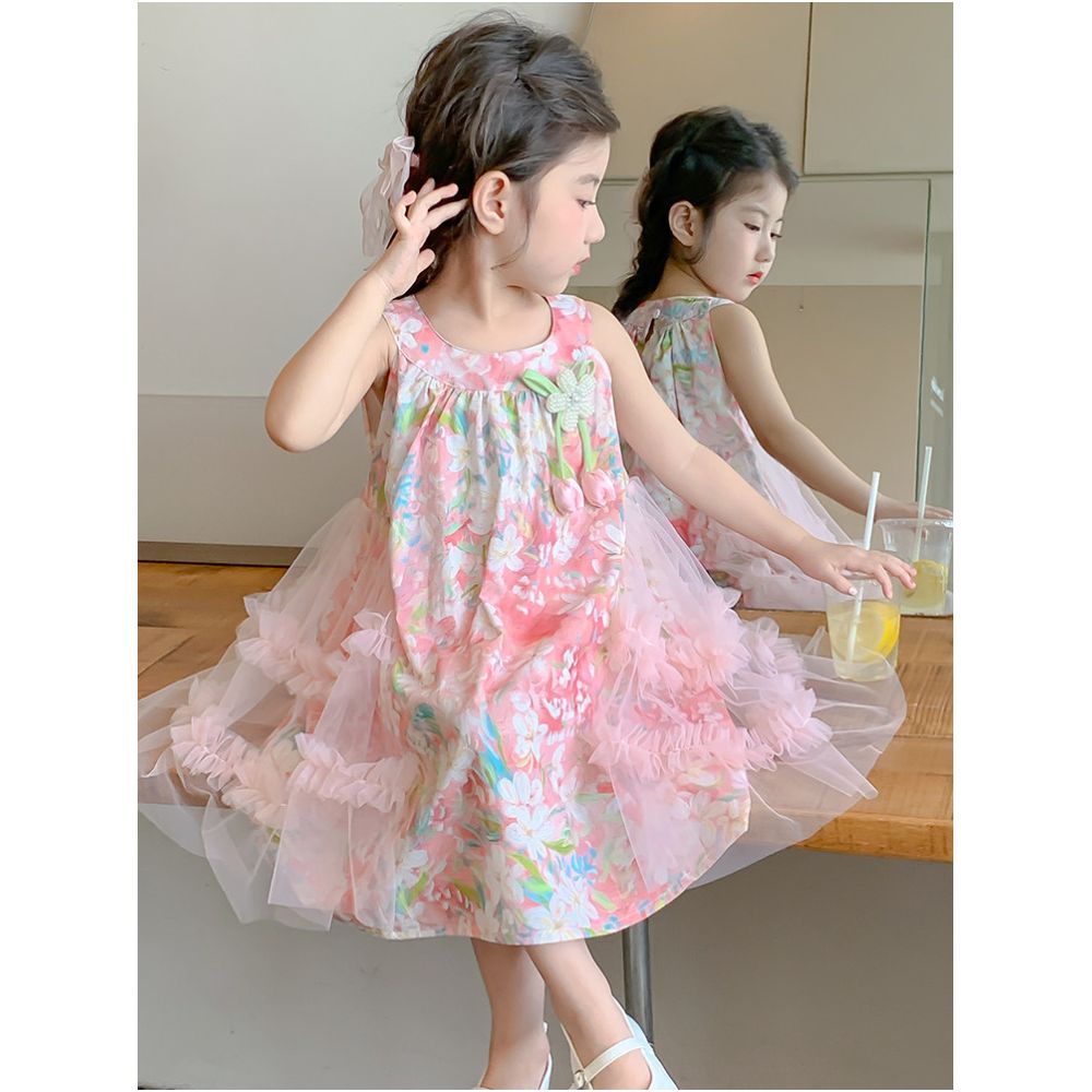 Girls Dress 2025 New Fashionable Girls Tank Top Skirt Children s Summer Dress Baby Girls Summer Princess Skirt image 2