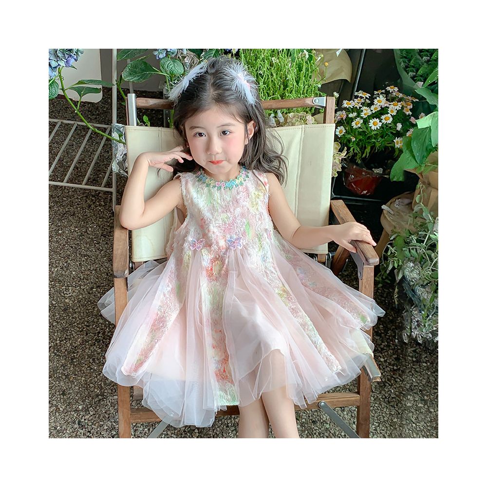 Girls Dress 2025 New Fashionable Girls Tank Top Skirt Children s Summer Dress Baby Girls Summer Princess Skirt