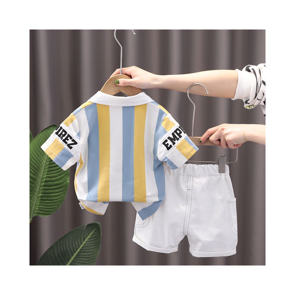 Three fold brand clearance and cabinet withdrawal for men s children s clothing short sleeved polo shirts cartoon clothes pants sets image 1