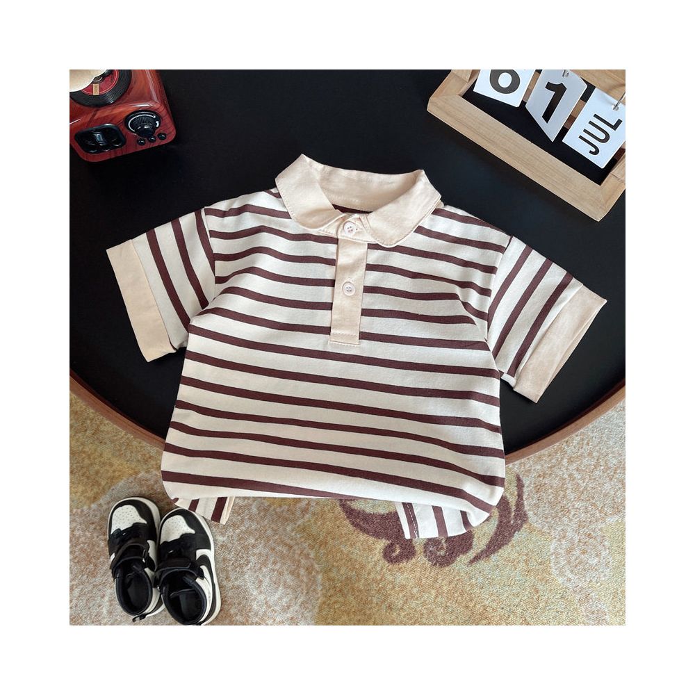 Three fold brand clearance and cabinet withdrawal for men s children s clothing short sleeved polo shirts cartoon clothes pants sets image 3
