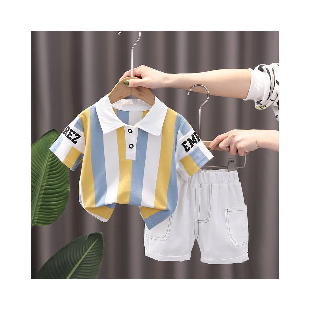 Three fold brand clearance and cabinet withdrawal for men s children s clothing short sleeved polo shirts cartoon clothes pants sets