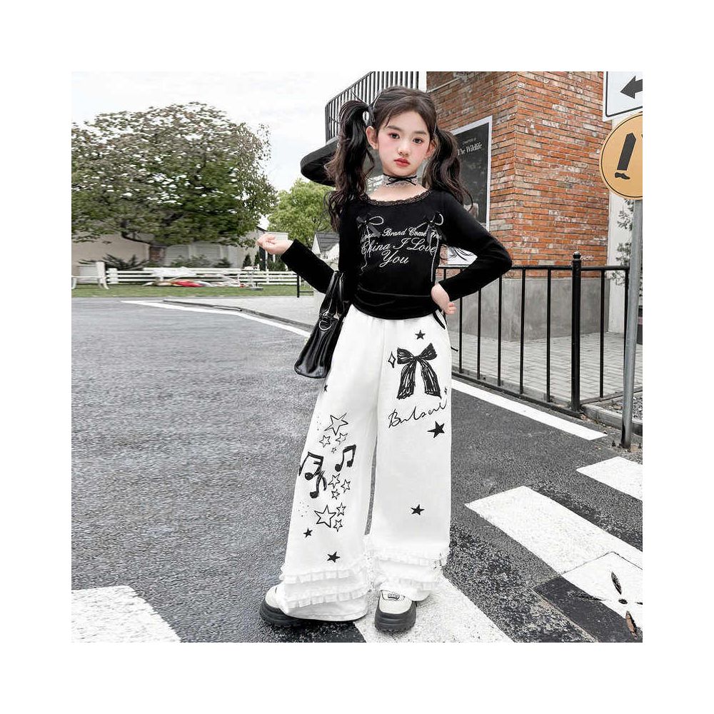 Girls Jazz Dance Set Spring and Autumn Set 2025 New Style Girls Dance Performance Clothing Trendy Cool Fashion Dressing Street Dance image 1