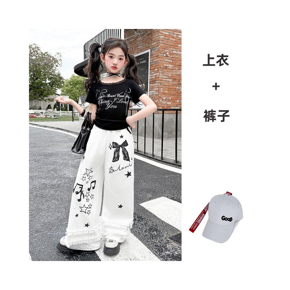 Girls Jazz Dance Set Spring and Autumn Set 2025 New Style Girls Dance Performance Clothing Trendy Cool Fashion Dressing Street Dance