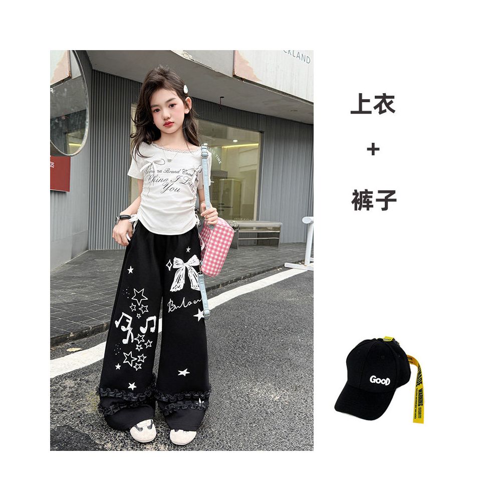 Girls Jazz Dance Set Spring and Autumn Set 2025 New Style Girls Dance Performance Clothing Trendy Cool Fashion Dressing Street Dance