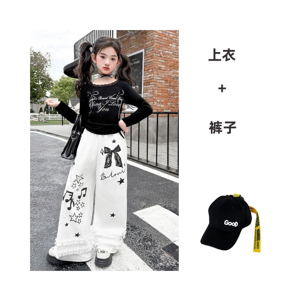 Girls Jazz Dance Set Spring and Autumn Set 2025 New Style Girls Dance Performance Clothing Trendy Cool Fashion Dressing Street Dance