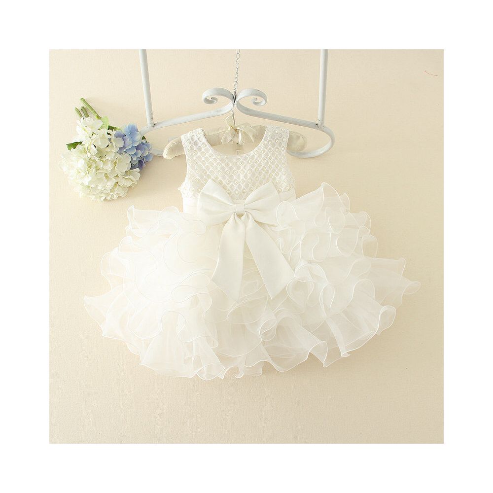 Girls formal dress princess dress children s fluffy dress flower girl wedding dress stylish baby and toddler birthday veil dress