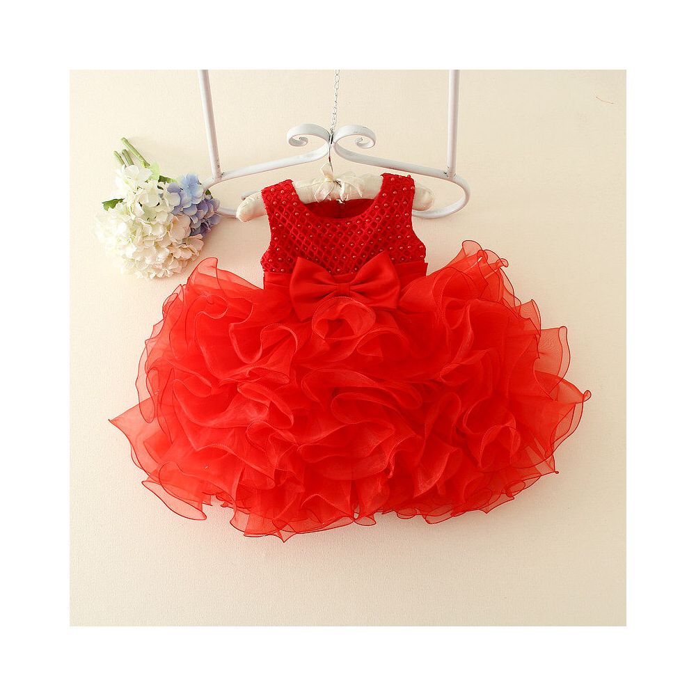 Girls formal dress princess dress children s fluffy dress flower girl wedding dress stylish baby and toddler birthday veil dress