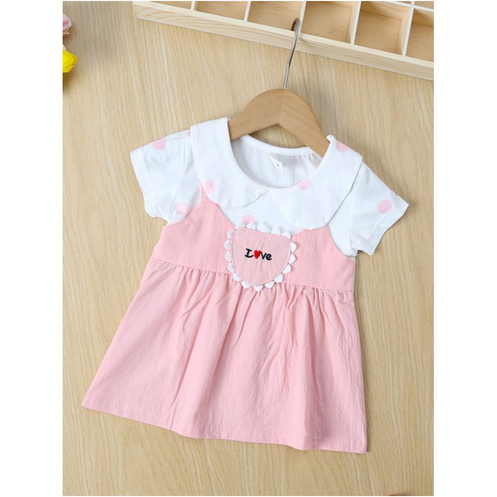 Girl s dress pure cotton short sleeved 6 month old baby s skirt 1 year old baby s dress girlish princess dress image 4