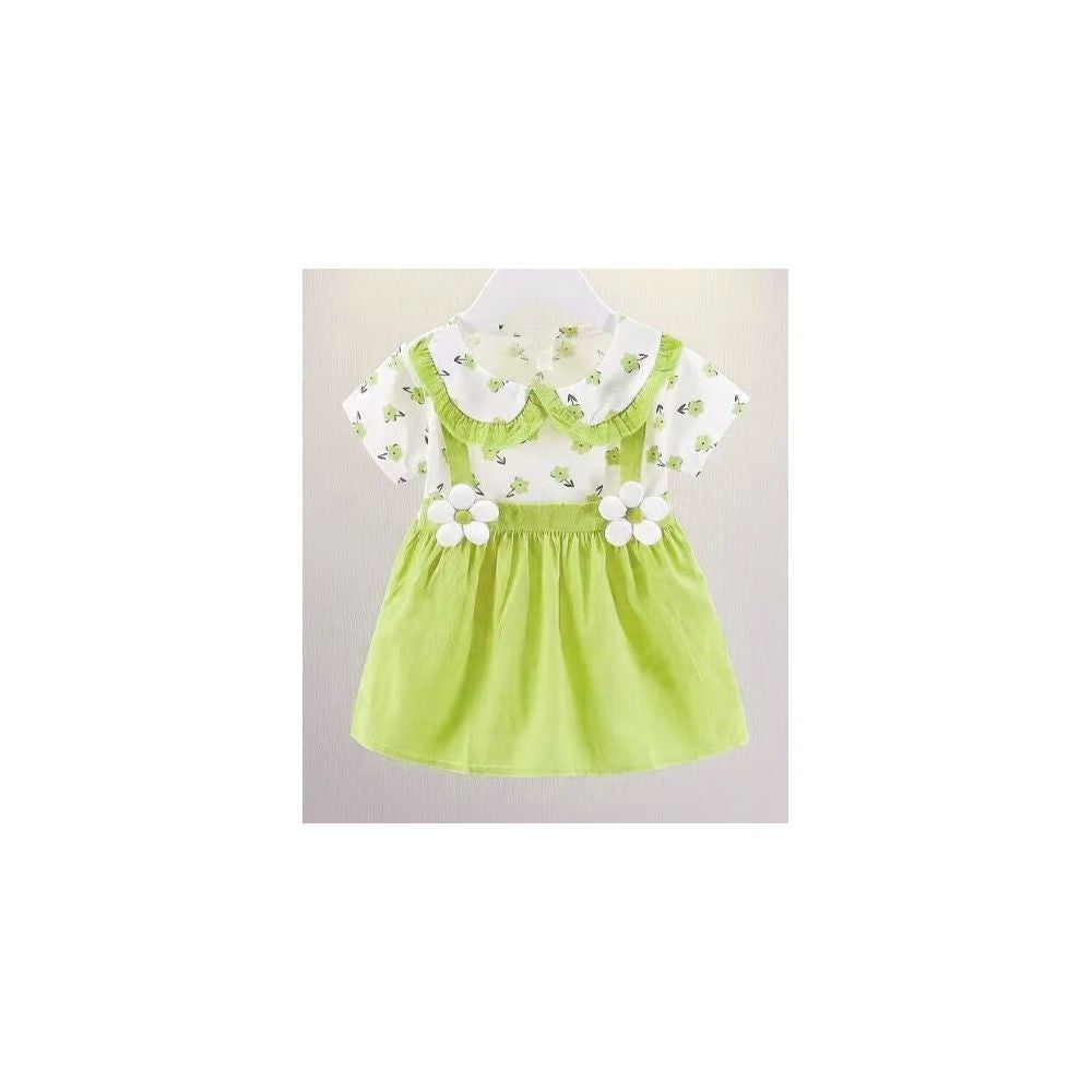 Girls dress pure cotton short sleeved  babys dress girlish princess dress