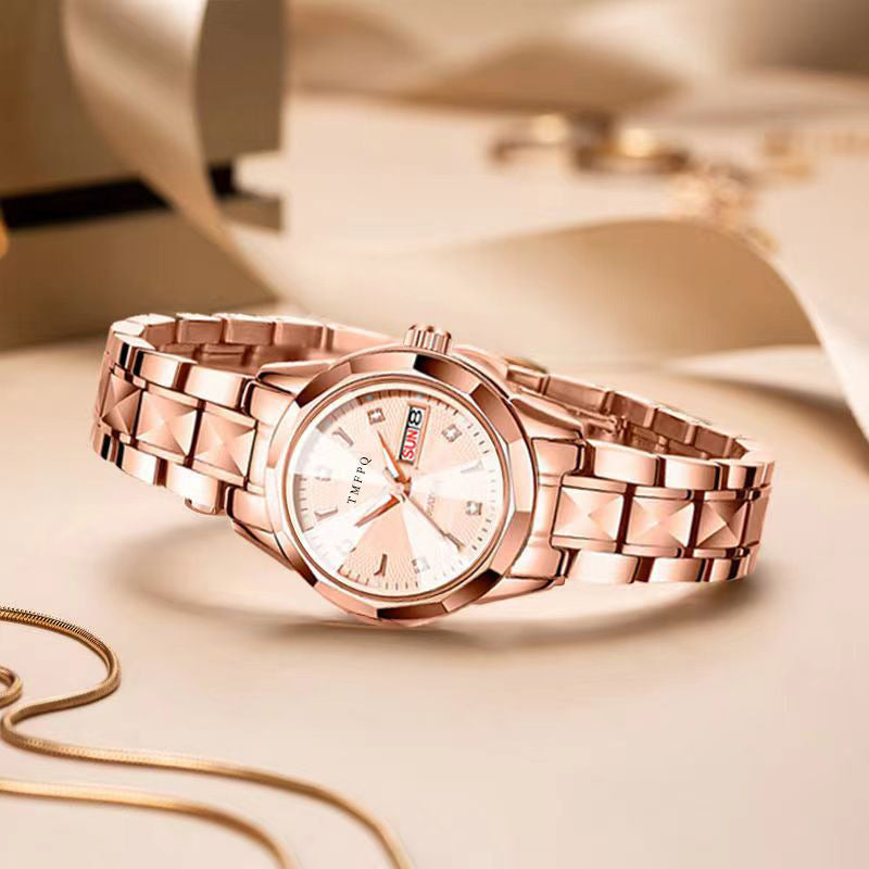 New celebrity women's watch, waterproof, luminous, stylish Korean style