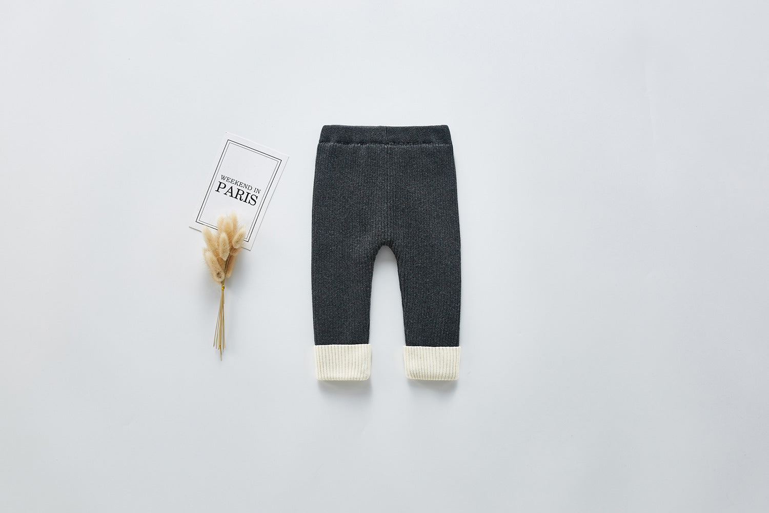Plush thickened leggings knit pants